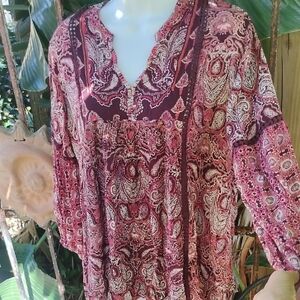 Emma G Paisley Print Women's Top medium